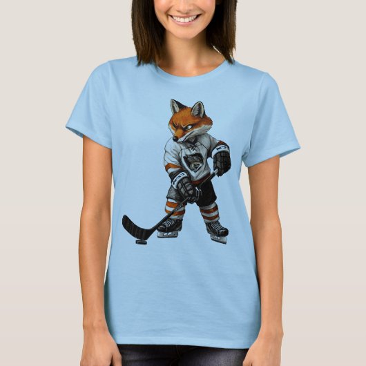 Eishockey Fuchs T-Shirt (Vorderseite)