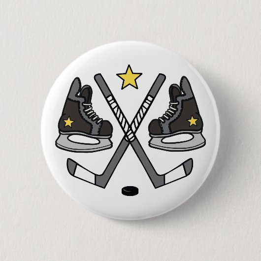 . Eishockey Gear Button (Vorderseite)