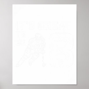Eishockey Geburtstag 8 Jahre alte Jungen Mädchen  Poster
