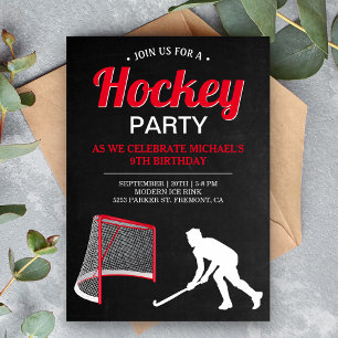 Eishockey-Geburtstagsfeier Einladung