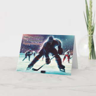 Eishockey Geburtstagskarte Karte
