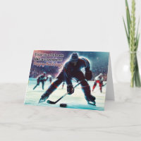 Eishockey Geburtstagskarte