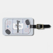 Eishockey Gepäckanhänger (Vorderseite horizontal)