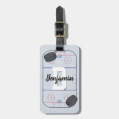 Eishockey Gepäckanhänger (Vorderseite vertikal)