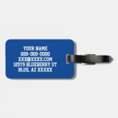 Eishockey Gepäckanhänger (Rückseite horizontal)