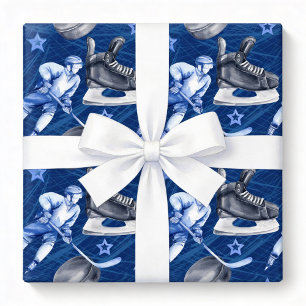 Eishockey-Geschenkpapier, Winter-Sport-Geschenkver Geschenkpapier
