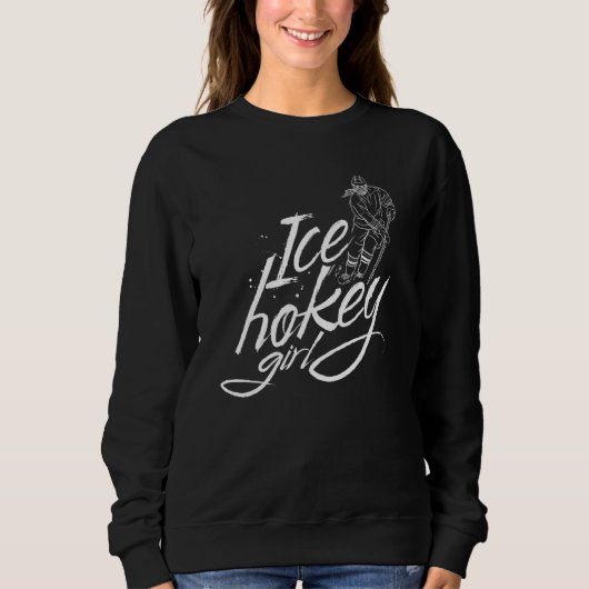 Eishockey Girl-Trainerteam Hobby Sweatshirt (Vorderseite)