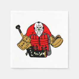 Eishockey Goalie Birthday Party Serviette
