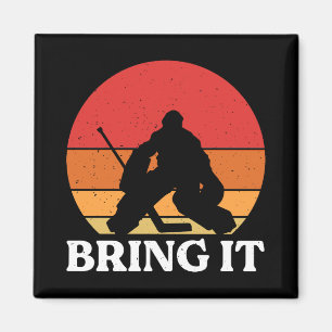 Eishockey Goalie bringen es Magnet