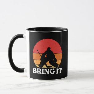 Eishockey Goalie bringen es Tasse