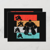 Eishockey Goalie Hockey Player (Vorne/Hinten)