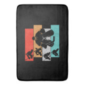 Eishockey Goalie Hockey Player Badematte (Vorderseite Vertikal)