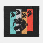Eishockey Goalie Hockey Player Fleecedecke (Vorderseite (Horizontal))