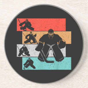 Eishockey Goalie Hockey Player Getränkeuntersetzer