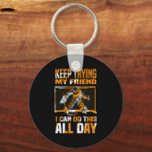 Eishockey Goalie I Ice Hockey Spieler Goalie I Hoc Schlüsselanhänger (Vorderseite)