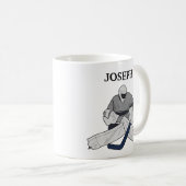 Eishockey Goalie Illustrierte Tasse (VorderseiteRechts)
