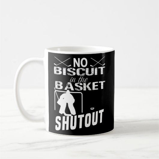 Eishockey Goalie kein Biscuit im Korbgeflecht Kaffeetasse (Links)