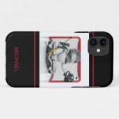 Eishockey Goalie Personalisierter Name | Sport Case-Mate iPhone Hülle (Rückseite (Horizontal))