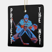 Eishockey Goalie Sport Weihnachtsbaum Ornament (Links)