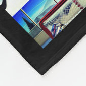Eishockey Goalie Thema Fleece Blanket (Ecke)