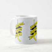 Eishockey-Goalie-Zitat Kaffee-Tasse Kaffeetasse (Vorderseite Links)