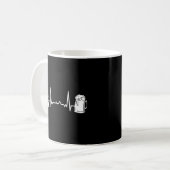 Eishockey Goalkeeper Goaltender - Heartbeat Ekg G Kaffeetasse (Vorderseite Links)