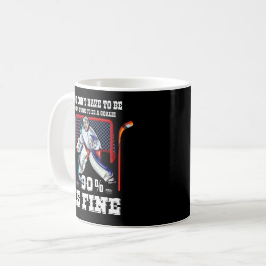 Eishockey Goalkeeper Goaltender Ice Hockey Goalie Kaffeetasse (Vorderseite Links)