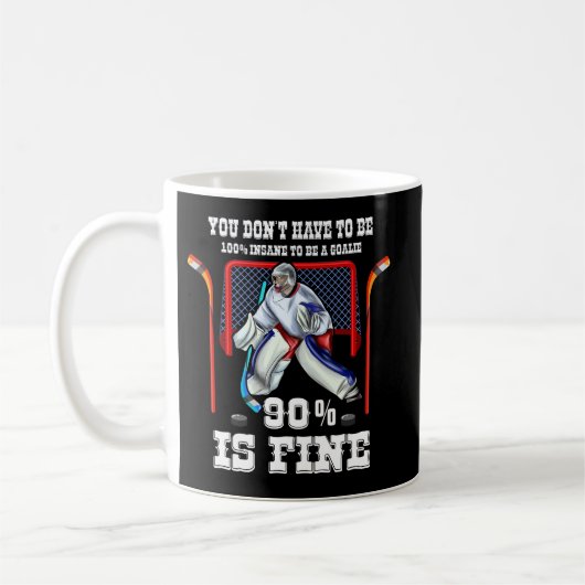 Eishockey Goalkeeper Goaltender Ice Hockey Goalie Kaffeetasse (Links)