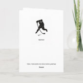 Eishockey-Grußkarte "Du hast das Got!" Karte (Rückseite)
