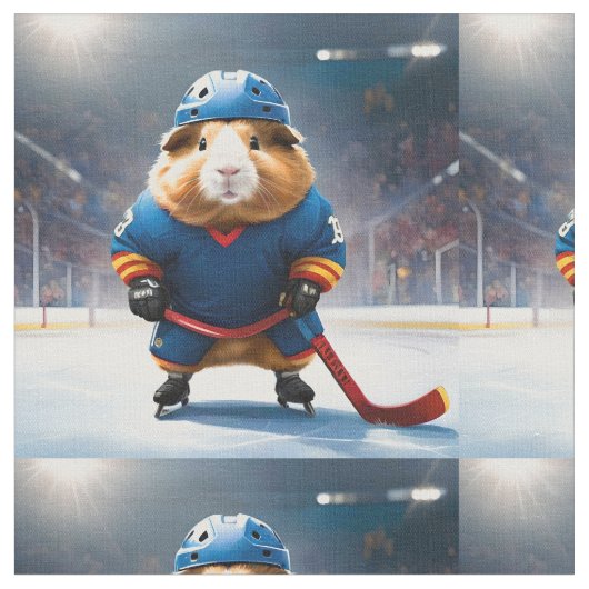 Eishockey-Guinea Pig, Stoff (Nahaufnahme)