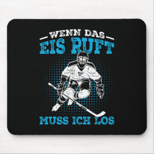 Eishockey Hockey Spruch Eishockeyspieler Geschenk Mousepad