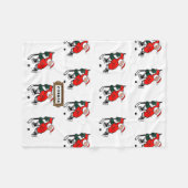 Eishockey-Holiday-Geschenk Fleecedecke (Vorderseite (Horizontal))