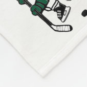 Eishockey-Holiday-Geschenk Fleecedecke (Ecke)