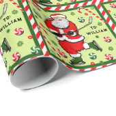 Eishockey-Holiday-Geschenk Geschenkpapier (Rolleneckpunkt)