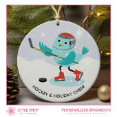 Eishockey individualisierbares Foto Keramik Ornament