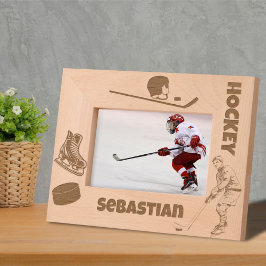 Eishockey-Individuelle Name Geätzte Rahmen