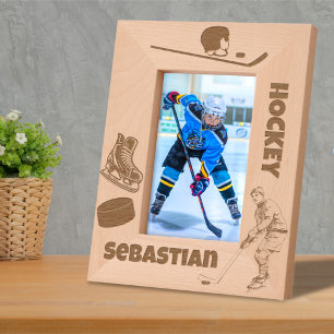 Eishockey-Individuelle Name Geätzte Rahmen