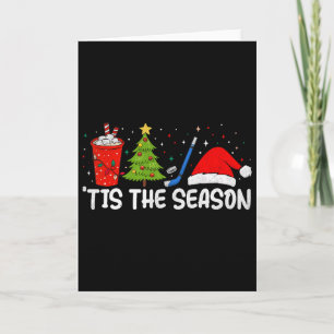 Eishockey ist die Saison Lustiges Weihnachten Eish Karte