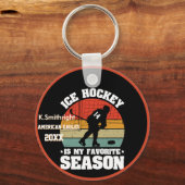 Eishockey ist meine Lieblingssaison Schlüsselanhänger (Vorderseite)