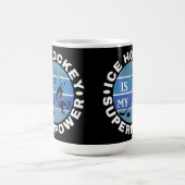 Eishockey ist meine Supermacht Kaffeetasse (Mittel)