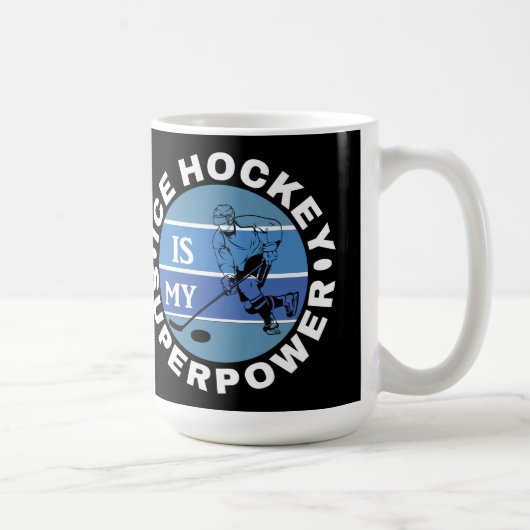 Eishockey ist meine Supermacht Kaffeetasse (Rechts)