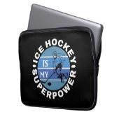 Eishockey ist meine Supermacht Laptopschutzhülle (Vorderseite Links)