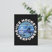 Eishockey ist meine Supermacht Postkarte (Stehend Vorderseite)