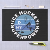 Eishockey ist meine Supermacht Seidenpapier (Handwerk)