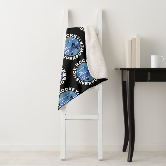 Eishockey ist meine Supermacht Sherpadecke (Beispiel)