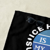Eishockey ist meine Supermacht Strandtuch (Beispiel)