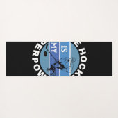 Eishockey ist meine Supermacht Yogamatte (Rückseite (Horizontal))