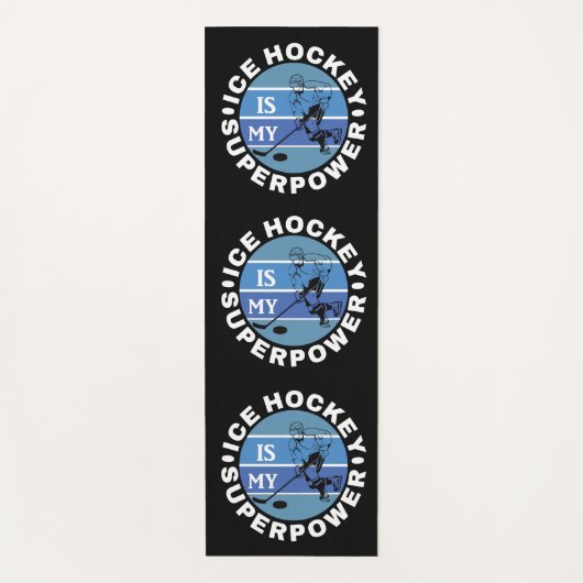 Eishockey ist meine Supermacht Yogamatte (Vorderseite)