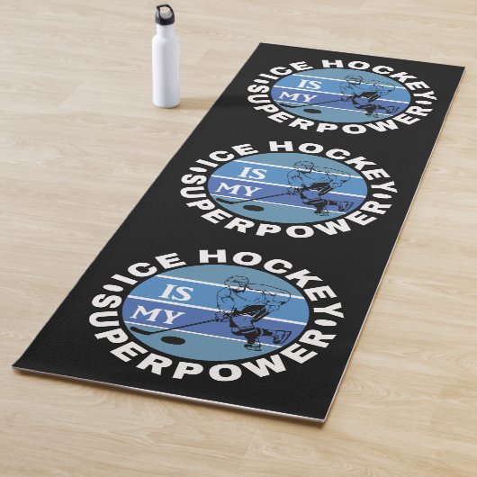 Eishockey ist meine Supermacht Yogamatte (Beispiel)
