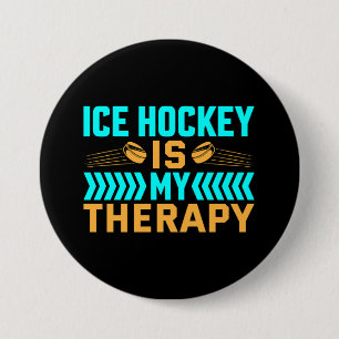 Eishockey ist meine Therapie Button